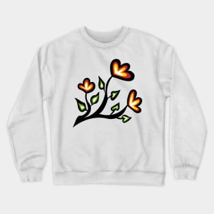 Four Directions Beadwork Flower Indigenous WAWEZHI CANADA Crewneck Sweatshirt